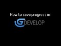 How to store variables in gdevelop