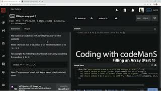 Codewars 8 kyu Filling an Array (Part 1) Javascript
