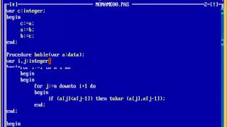 Free Pascal Tutorial - Sorting (Bubble Sort)