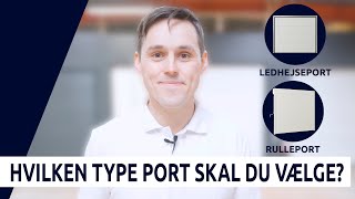 Garageport - Ledhejseport eller rulleport? [Hvilken type skal du vælge til din garage?]