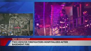 2 firefighters hospitalized after fire