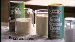 Kraft 100% Grated Parmesan Cheese Commercial - 1990