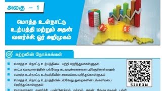 1. மொத்த உள்நாட்டு உற்பத்தி மற்றும் அதன் வளர்ச்சி ஓர் அறிமுகம்(book back exercise)/வகுப்பு-10