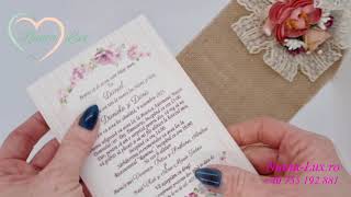 Invitatie de nunta cod 686 💌 Invitatii Nunta Deosebite 💝 Modele Invitatii de Nunta-Lux.ro