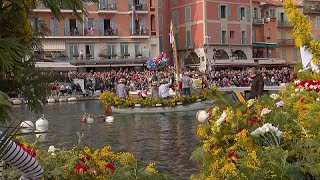 Villefranche-sur-Mer celebrates traditional flower naval battle