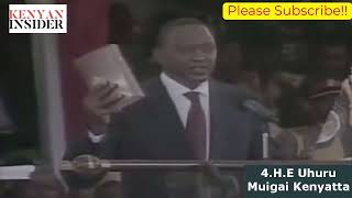 All Kenyan Presidents taking outh of Office(1963-2013)