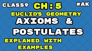 #1 class 9 maths chapter 5 introduction to euclids geometry