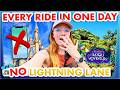 Every Ride in Magic Kingdom WITHOUT Lightning Lane? -- ONE DAY CHALLENGE