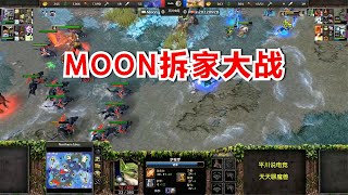 Moon猛如虎，拆了5次基地，6级剑圣拼了！魔兽争霸3