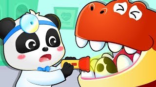 T-Rex Dental Care Song | Doctor Cartoon | Baby Shark | Kids Songs | Kids Cartoon | BabyBus