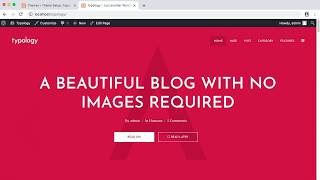 Setup wizard - Typology WordPress theme