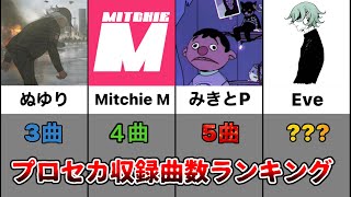 【プロセカ】収録曲数が多いボカロPランキング(2022年4月分まで)