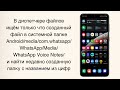 whatsapp. Аудиофайл вместо голосового сообщения.