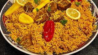 Arabian Lamb Kabsa Rice // #پلو خوشمزه عربی،عطر وطعم اش بی نظیر💖💖💖💖