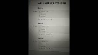 Add repetition in Python List