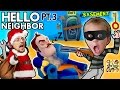 Santa Claus Robs His Sleepy Neighbor Amp Enters His Basement Fgteev Hello Neighbor Part 3 W Gun