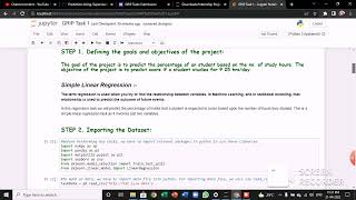 GRIP TASK 1/PREDICTION USING SUPERVISED MACHINE LEARNING BY UDITA KANDELE
