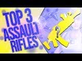 FORTNITE | TOP 3 ASSAULT RIFLES - UPDATED | Pain Train Vs. Hemlock Vs. Wraith! Which Is Best?