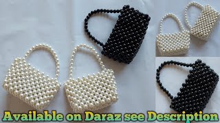 pearl bag design | Beaded bag new designs #handmade  #pearlbag #pearlpurse #easybag