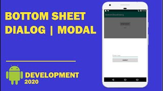 Android tutorial - 54 - Bottom Sheet Dialog | Material Design | BottomSheet Modal