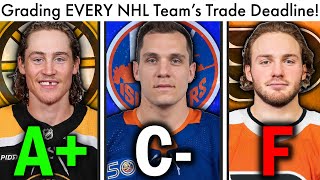 Grading EVERY Team's 2023 NHL Trade Deadline! (NHL Trade Rumors & Rankings/Bruins/Flyers News Today)