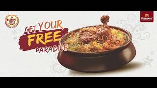 #DilseThankYou  -  Visit Paradise to Redeem Free Biryani on Minimum Order Value of Rs 299.