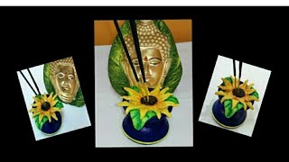 Best Diya reuse idea | Best out of waste diya | Agarbatti or Incense stick stand