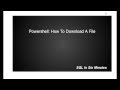 Powershell: How To Download A File