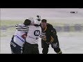 brett bulmer vs matt generous liiga hockey fight