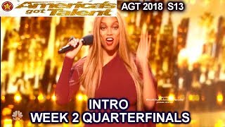 INTRO QUARTERFINALS Week 2 America's Got Talent 2018 Live Shows - AGT