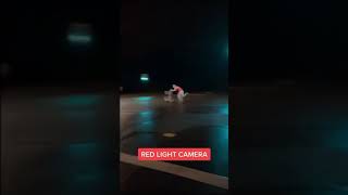 Shopping cart through red light camera #shorts