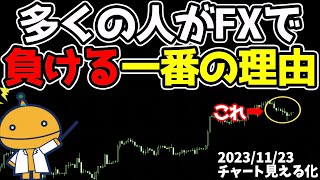 FXでこの考え方してるとマジで資金減り続けるよ【日刊チャート見える化2023/11/23(ドル円、ポンド円、ユーロドル、ポンドドル、ゴールド等)FX見える化labo】