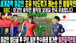 (속보) 세계경악 이강인 초유90도꺾기 30M 캐논슛 전 충격비밀작전/BBC\