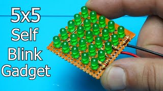 Amazing 5x5 Self Blink LED Matrix DIY