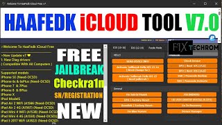 HaaFedk iCloud Tool v7.0 | Jailbreak Checkra1n | SN/Registration Free