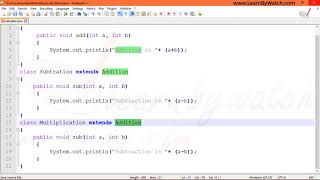 Multilevel Inheritance in JAVA (example2) | Learn JAVA with Practical Examples | Vineet Agrawal