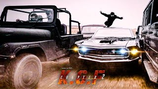 When Rocky Bhai Drive Mustang The Power Of Ford |  K G F Chapter 2 Full Power 🔥