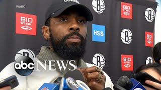 NBA's Kyrie Irving stops short of apologizing for tweeting antisemitic documentary