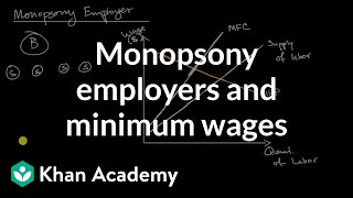 Monopsony employers and minimum wages