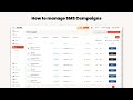 How to Manage SMS Campaigns | Easify Marketing | Tutorial