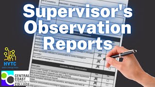 Supervisor's Observation Reports, what is it? (v5)