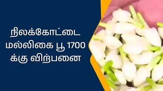 நிலக்கோட்டை  பூ மார்கெட்டில்  மல்லிகை பூ கிலோ 1700 க்கு விற்பனை