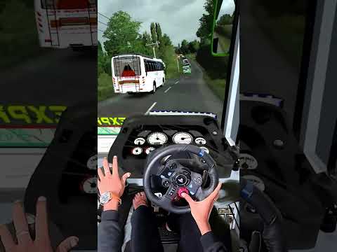 conductor de autobús de alta velocidad Crash Eurotruck Simulator2 juego de autobús tamil #shorts simulador de autobús indonesia