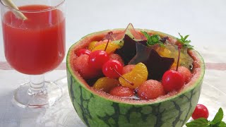 すいかのフルーツポンチレシピwatermelon fruit punch recipe