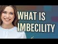 Imbecility | meaning of Imbecility