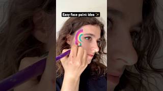 60 second face paint idea🎨✨ #facepaintingideas #facepainting #facepaintingtutorial #onestroke