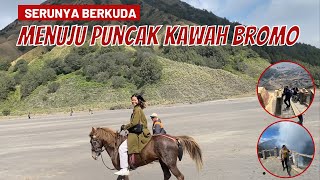 NAIK KUDA KE KAWAH BROMO ! Pertama Naik, Langsung Bisa Diajak Keliling | Naik Tangga | Lihat kawah