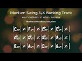 Medium Swing 3/4 - Maj7 - 12 keys