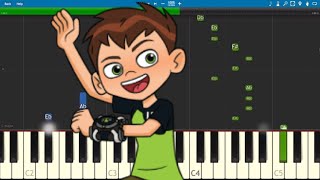 Ben 10 Theme Song Easy Piano Tutorial Chords Chordu