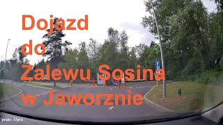 Dojazd do Zalewu Sosina w Jaworznie. Śląskie. Polska.